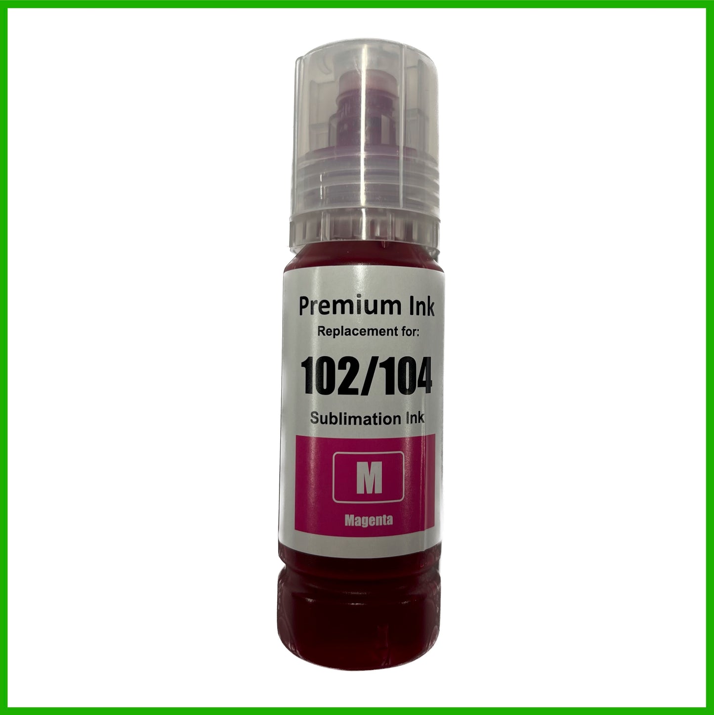 Sublimation Ink for 104 Epson EcoTank (70ml Bottles)