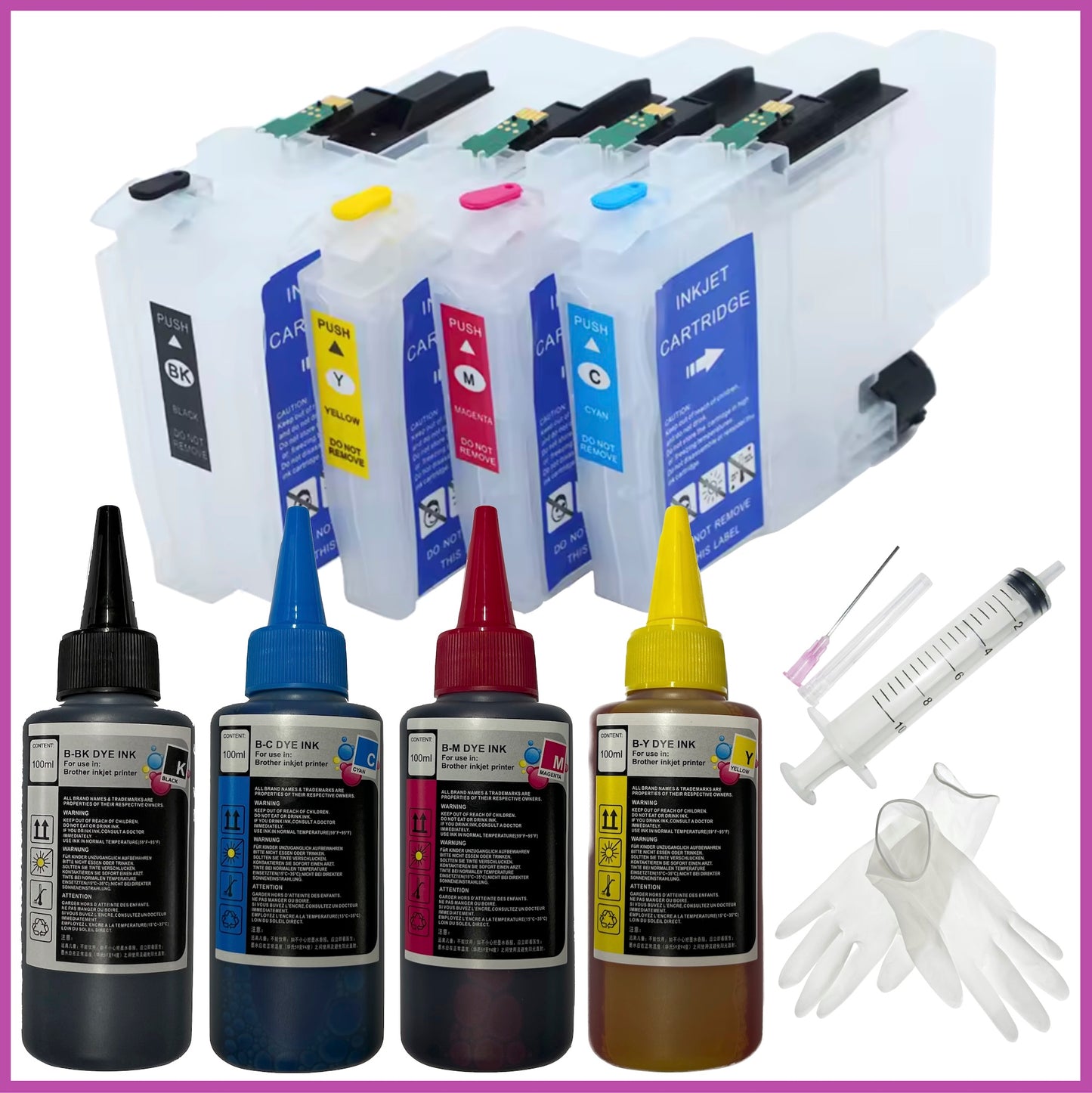 Refill Starter Kit - 426XL Cartridges with Ink for Brother Printers