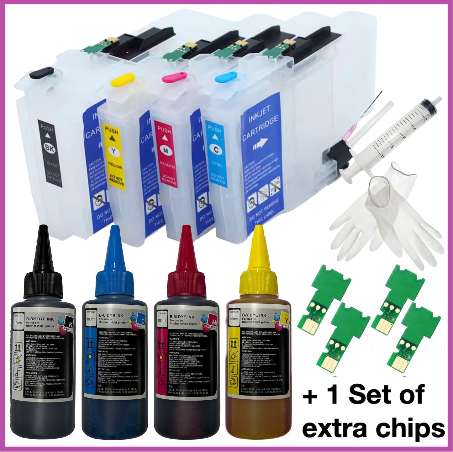 Refill Starter Kit - 426XL Cartridges with Ink for Brother Printers