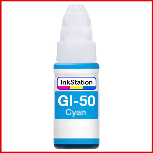 Compatible Cyan Ink Bottles for GI-50 Canon Pixma