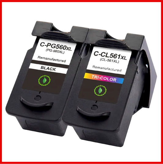 Remanufactured Canon 560XL / 561XL High Capacity Multipack of Ink Cartridge (Compatible Replacement)