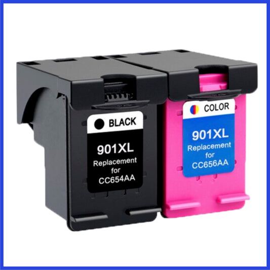 Remanufactured HP 901XL High Capacity Multipack of Ink Cartridge (Compatible Replacement)