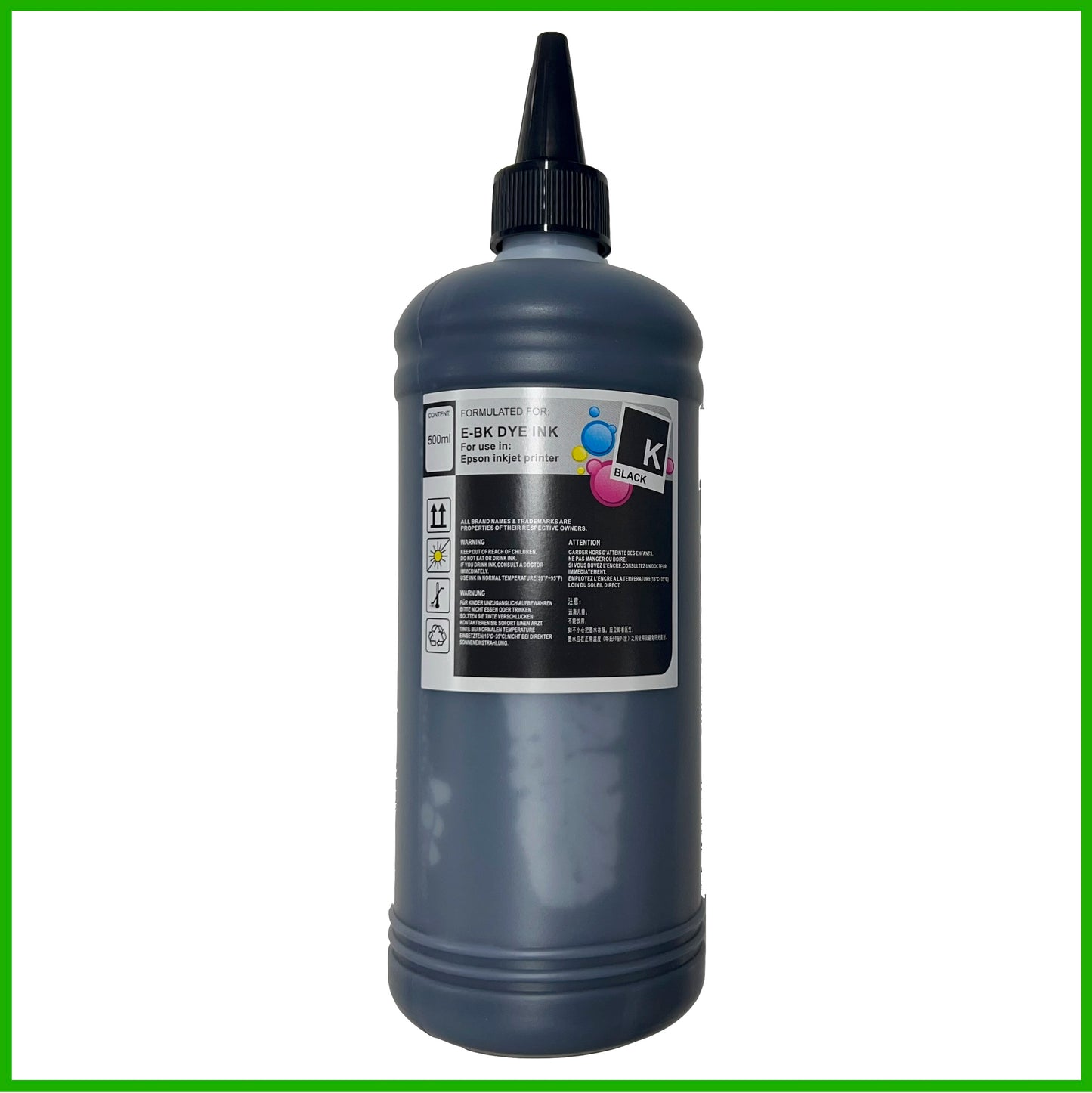 Universal Refill Ink Bottles For Epson Printers (500ml)