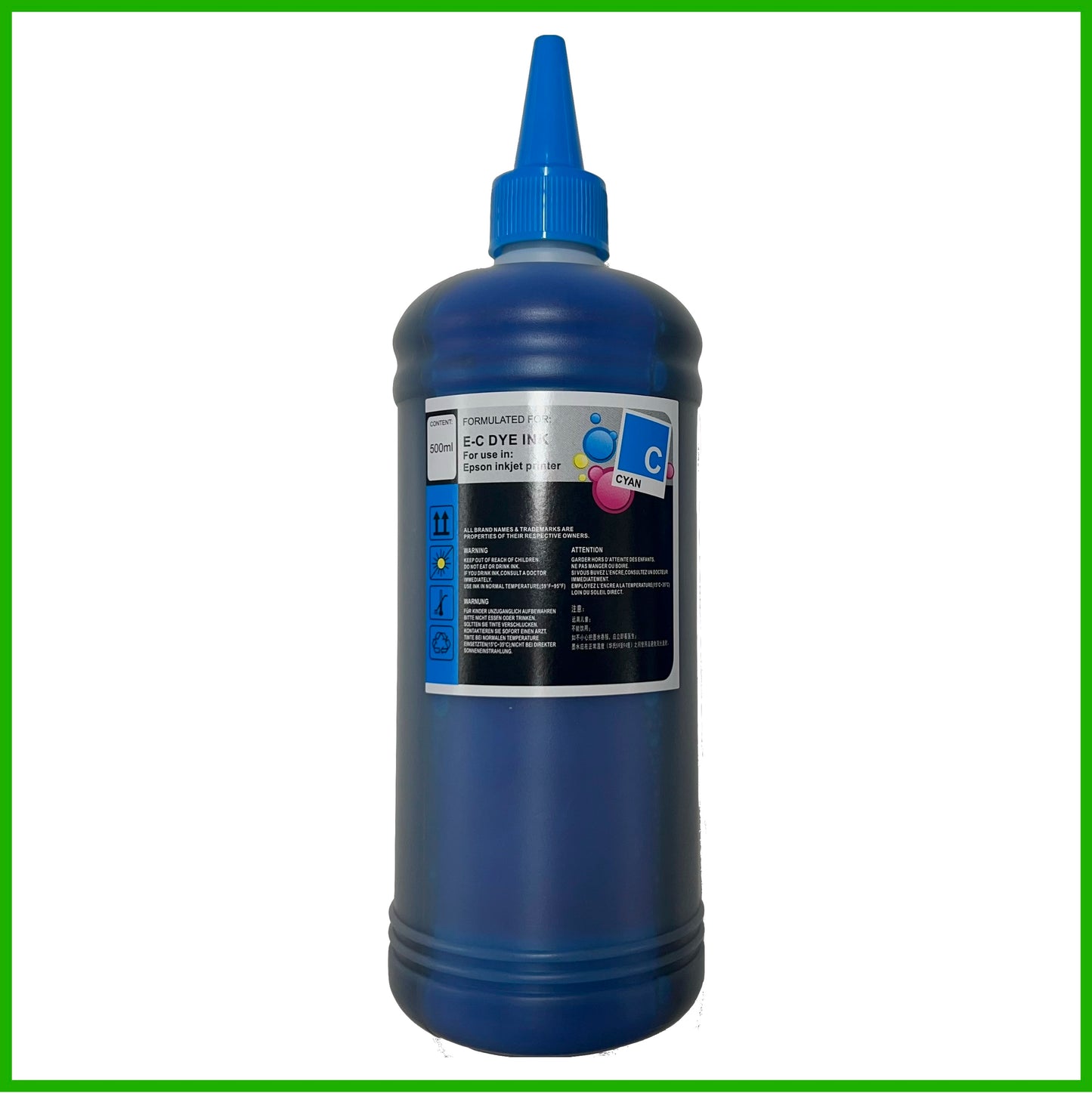 Universal Refill Ink Bottles For Epson Printers (500ml)
