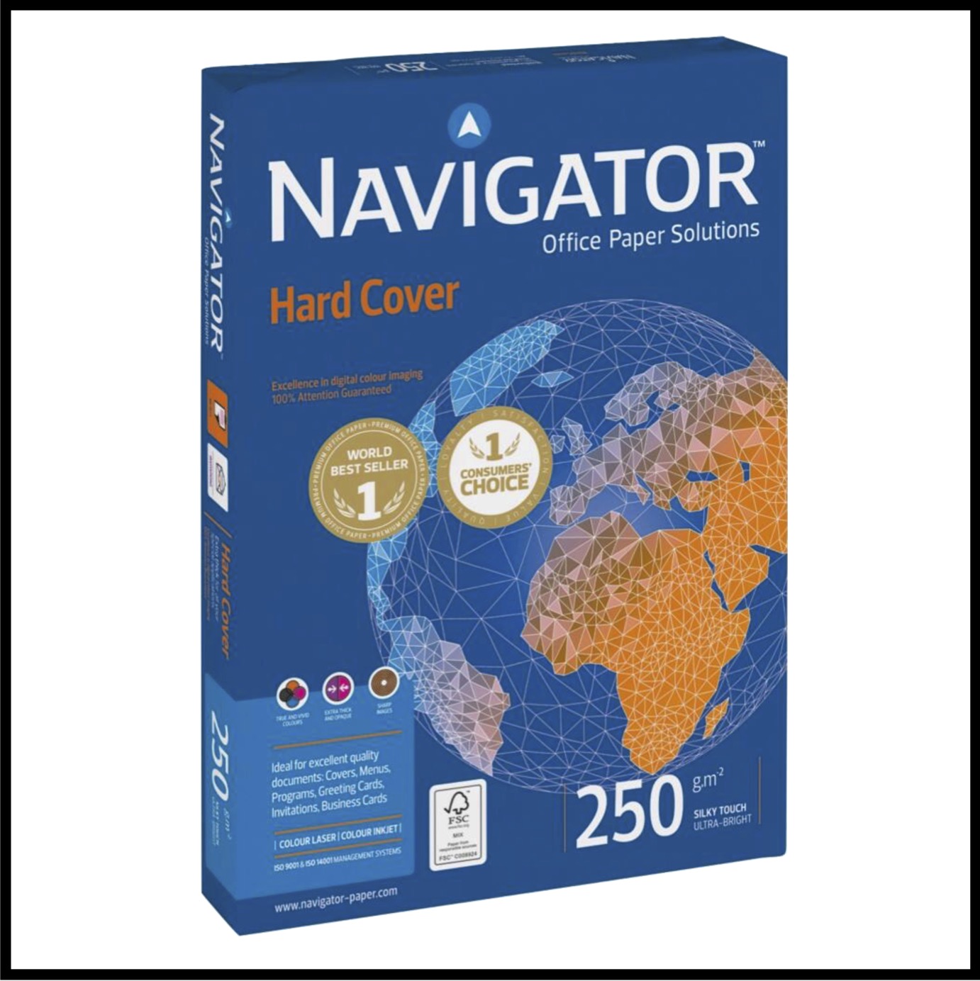 Navigator Hard Cover Paper A4 250gsm (125 Sheets)