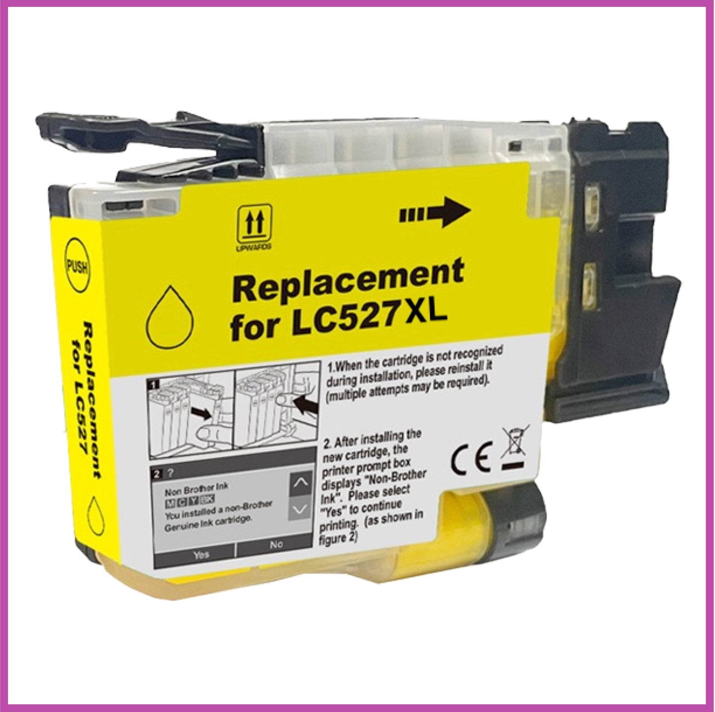 Compatible Brother 527XL Ink Cartridges (Lolly Pop)