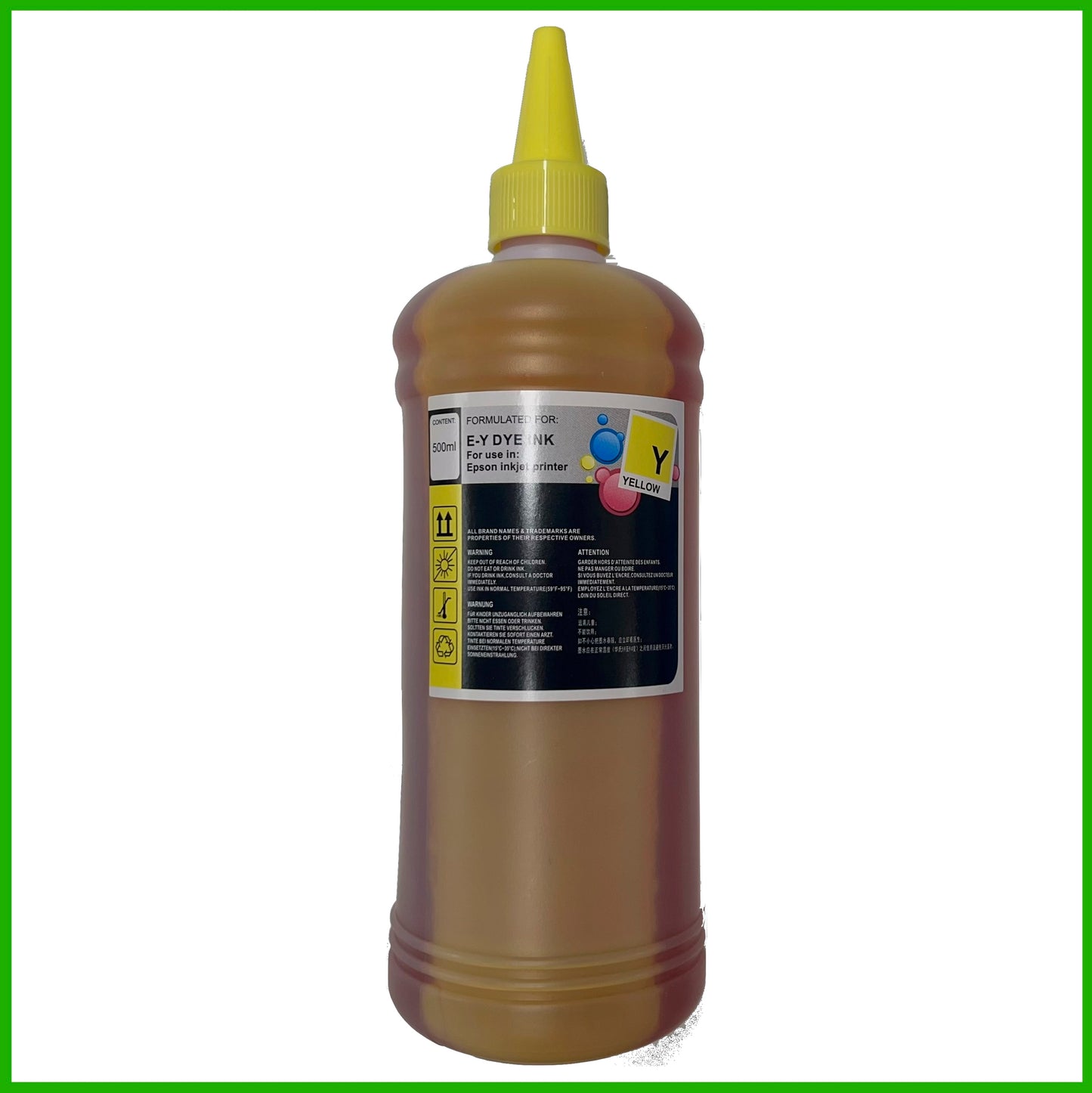 Universal Refill Ink Bottles For Epson Printers (500ml)