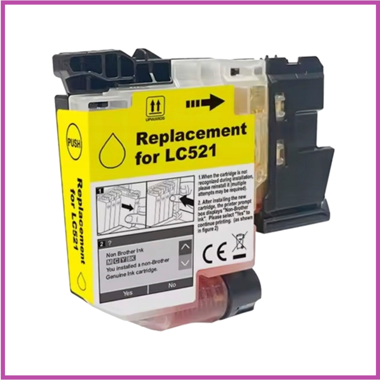 Compatible Brother 521 Ink Cartridges (Headphones)