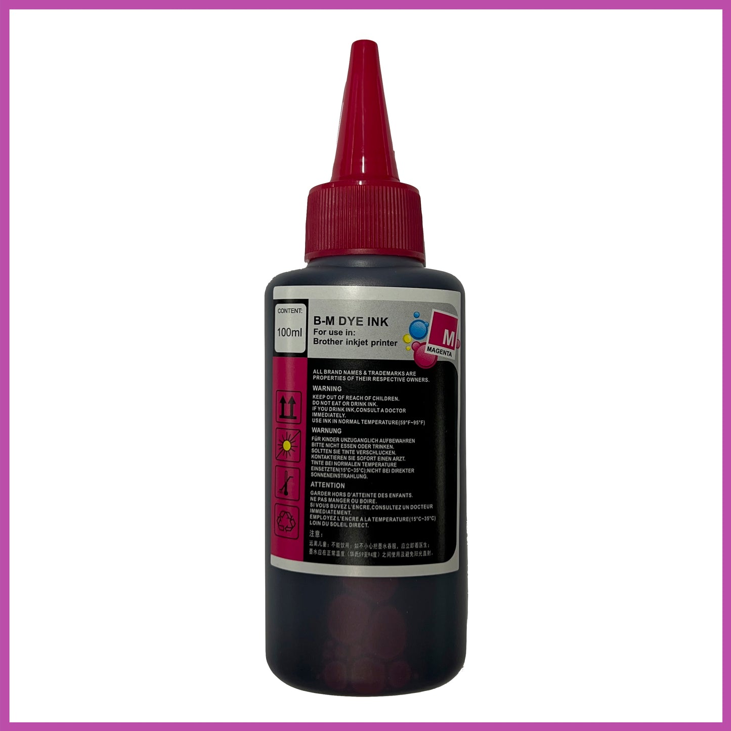 Universal Refill Ink Bottles For Brother Printers (100ml)