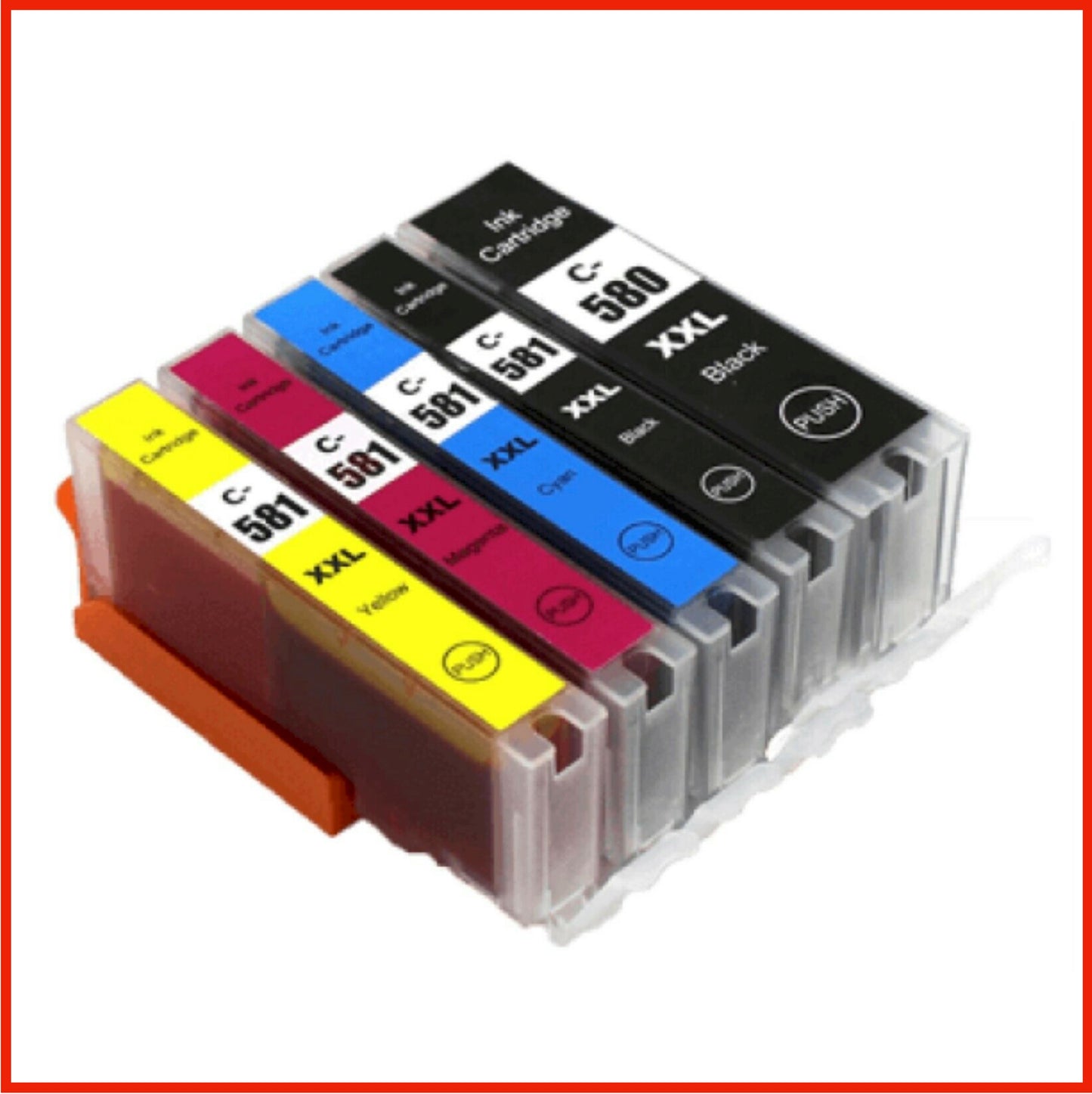 Compatible Canon 580XXL/581XXL Ink Cartridges