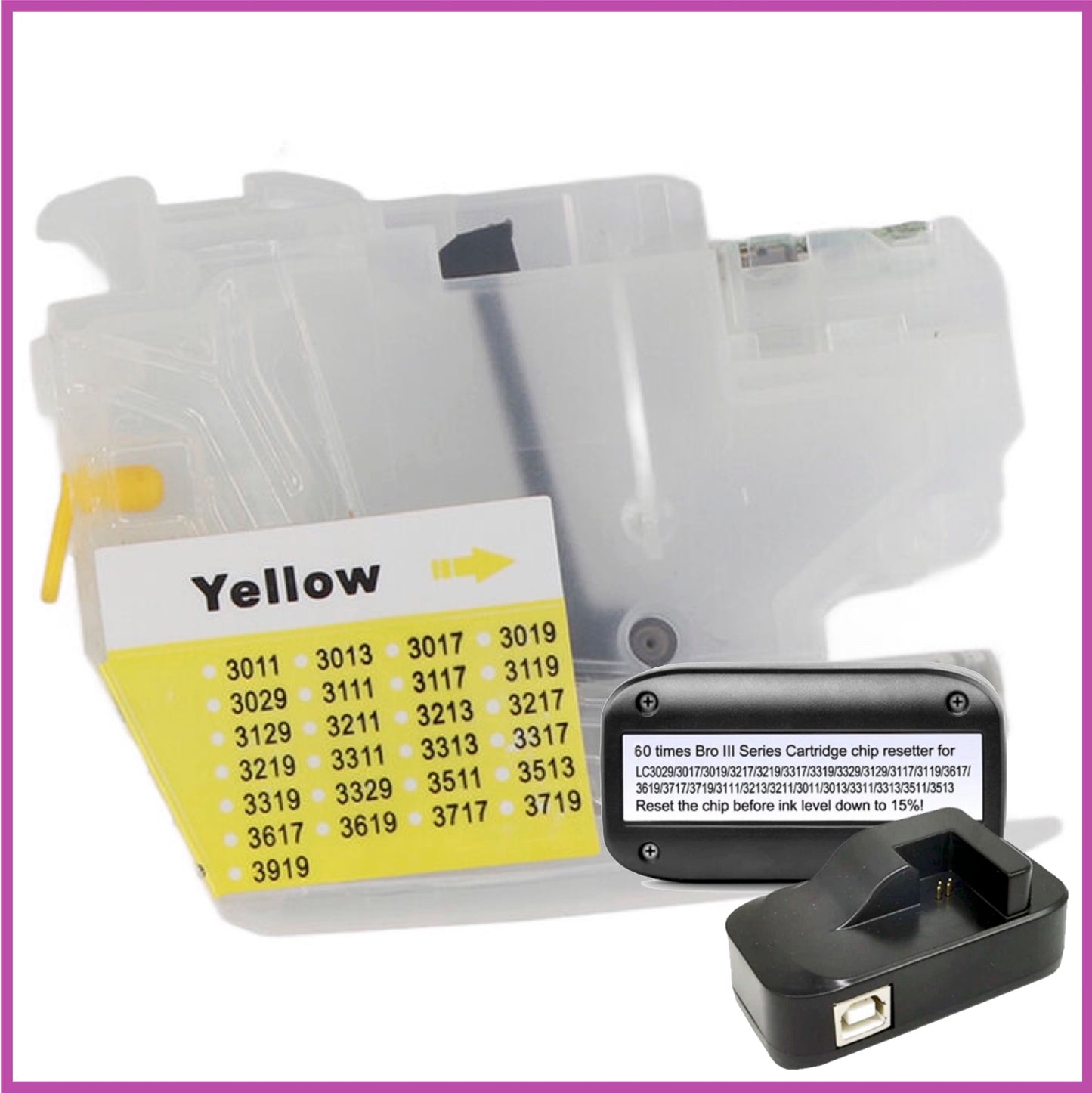 Refillable 3219XL Cartridges for Brother