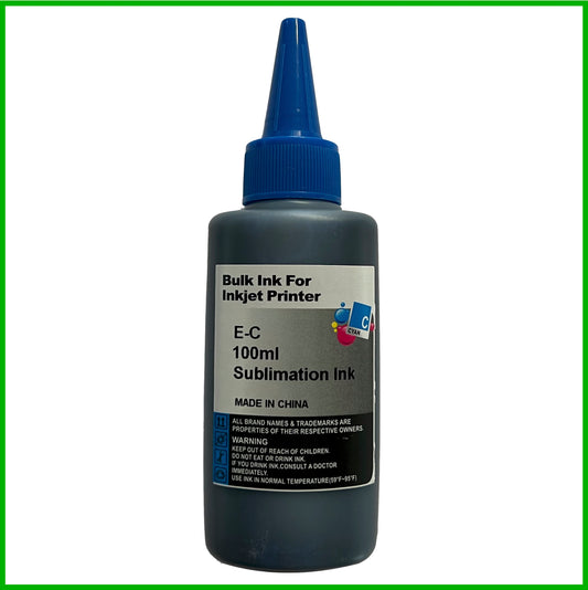 Sublimation Ink for Epson Printers (Cyan, 100ml bottle)