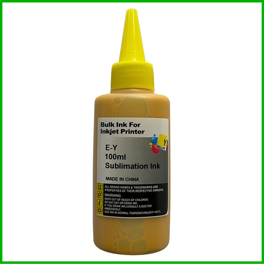 Sublimation Ink for Epson Printers (Yellow, 100ml bottle)