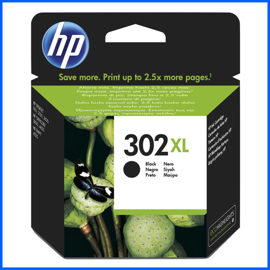 HP 302XL High Capacity Black Ink Cartridge (Original)