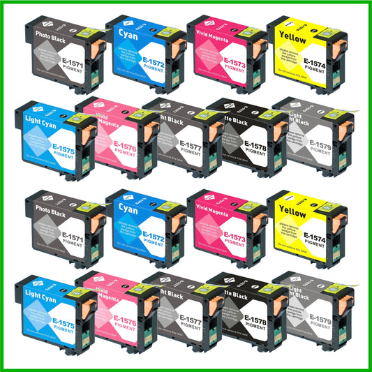 Compatible Epson 1571-9 Multipack x2 T157 Ink Cartridge (Turtle)