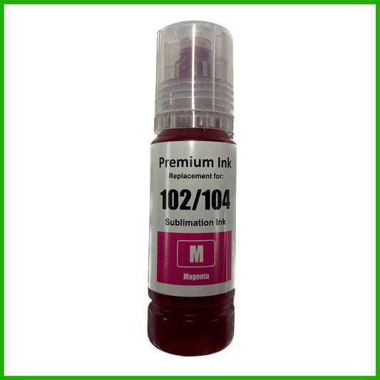 Sublimation Ink for 102 Epson EcoTank (Magenta, 70ml Bottle)