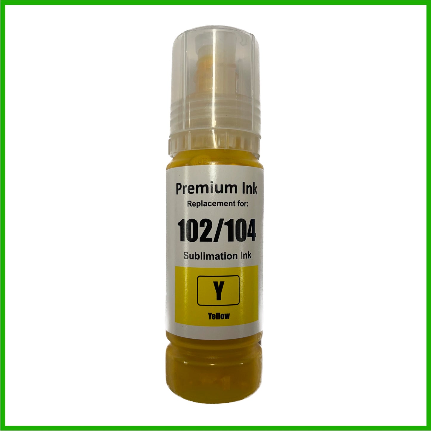 Sublimation Ink for 102 Epson EcoTank (Yellow, 70ml Bottle)