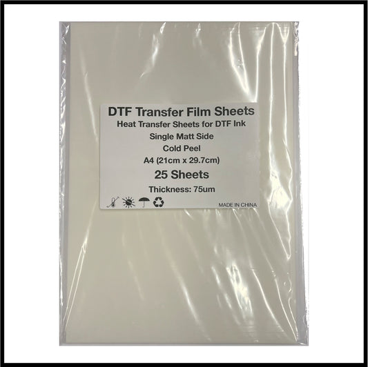 DTF Transfer Film A4 (25 Sheets)