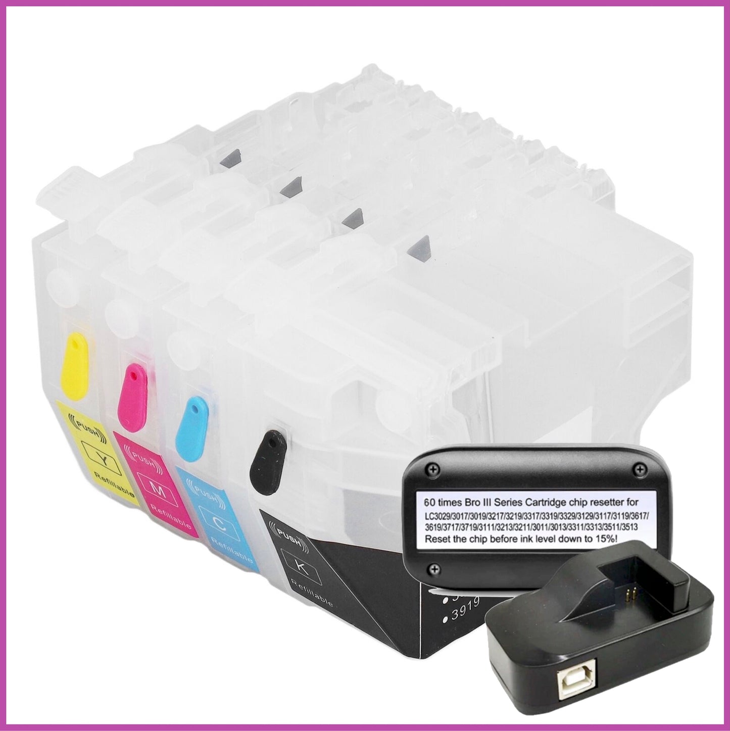 Refillable 3219XL Cartridges for Brother