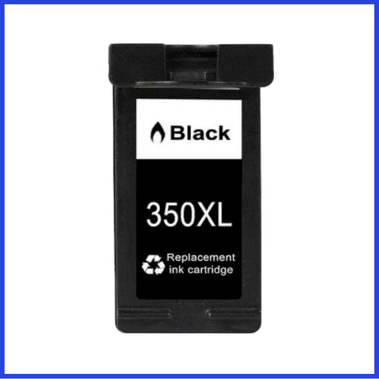 Remanufactured HP 350XL High Capacity Black Ink Cartridge (Compatible Replacement)