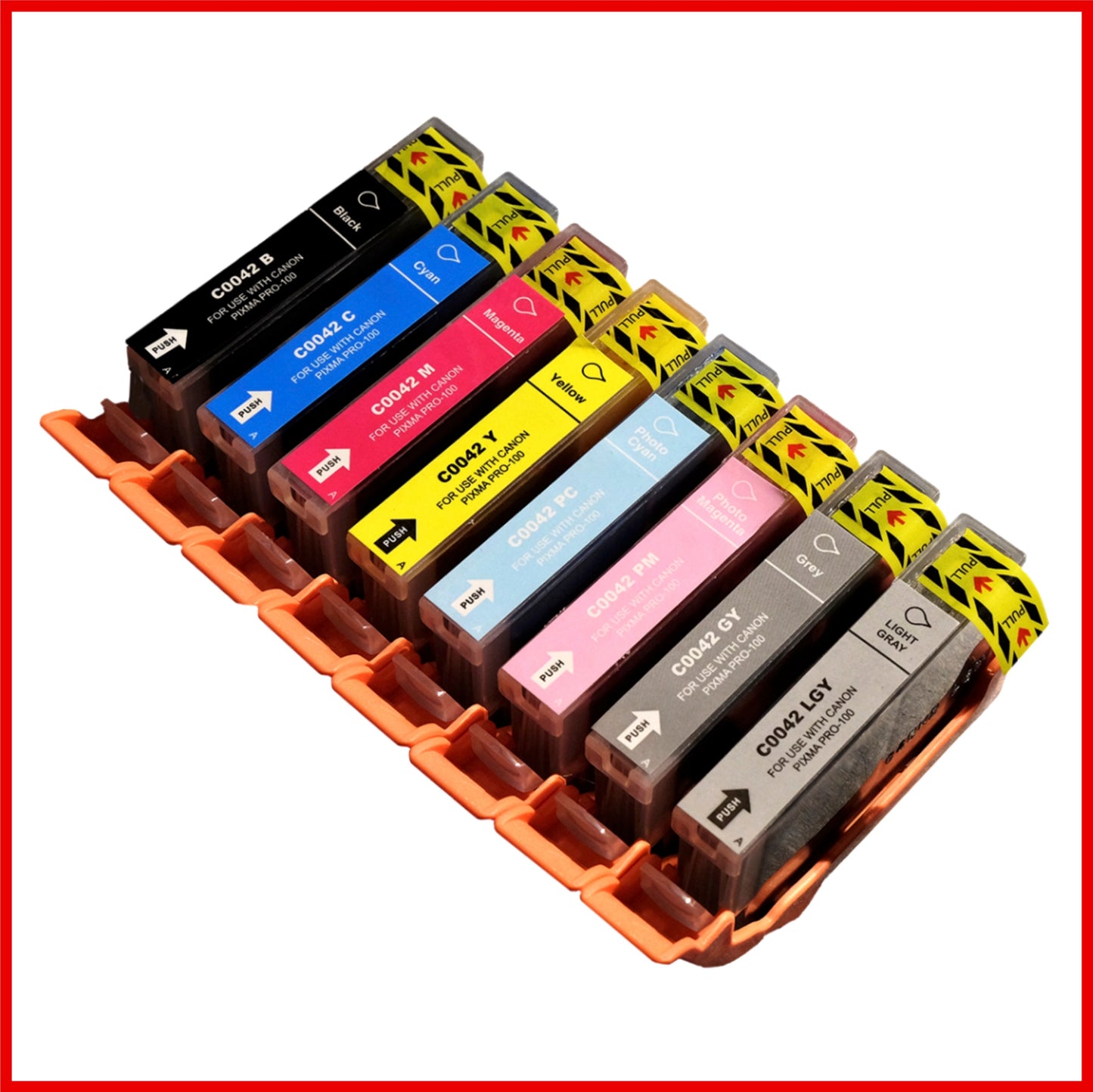 Compatible Canon 42 Multipack Ink Cartridges (8 Cartridges)