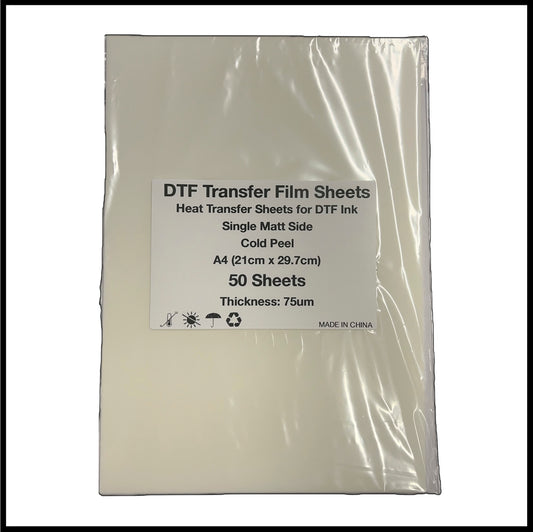 DTF Transfer Film A4 (50 Sheets)