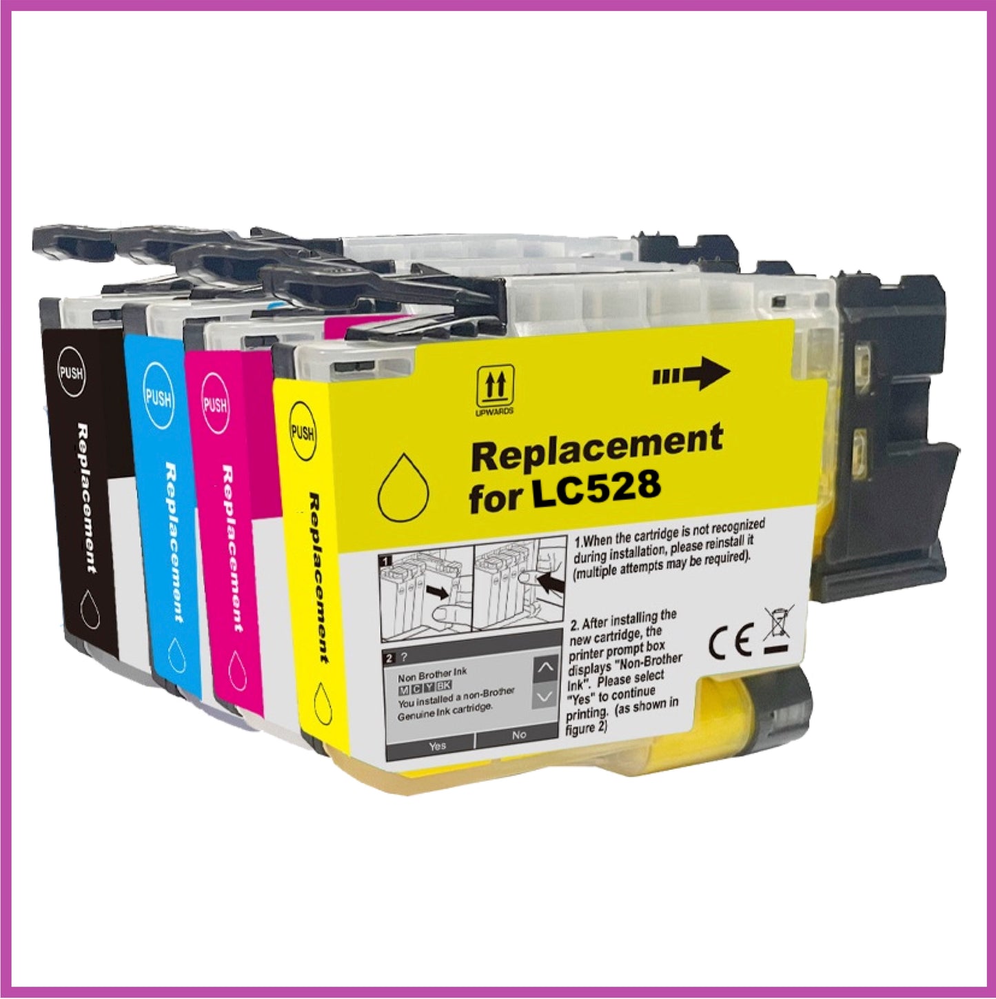 Compatible Brother 528 Ink Cartridges (Luggage)