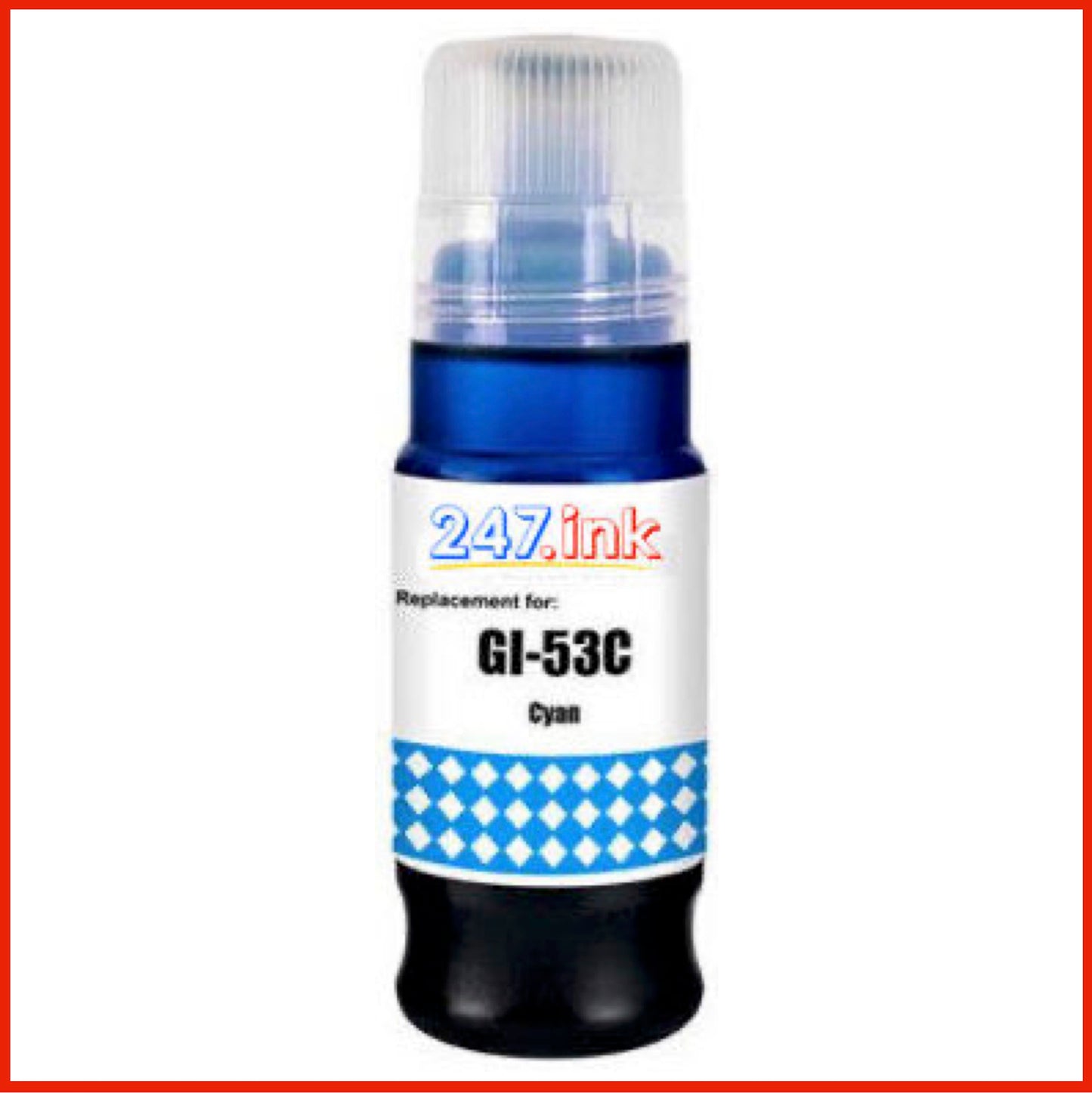 Compatible Cyan Ink Bottle for GI-53 Canon Pixma (70ml)