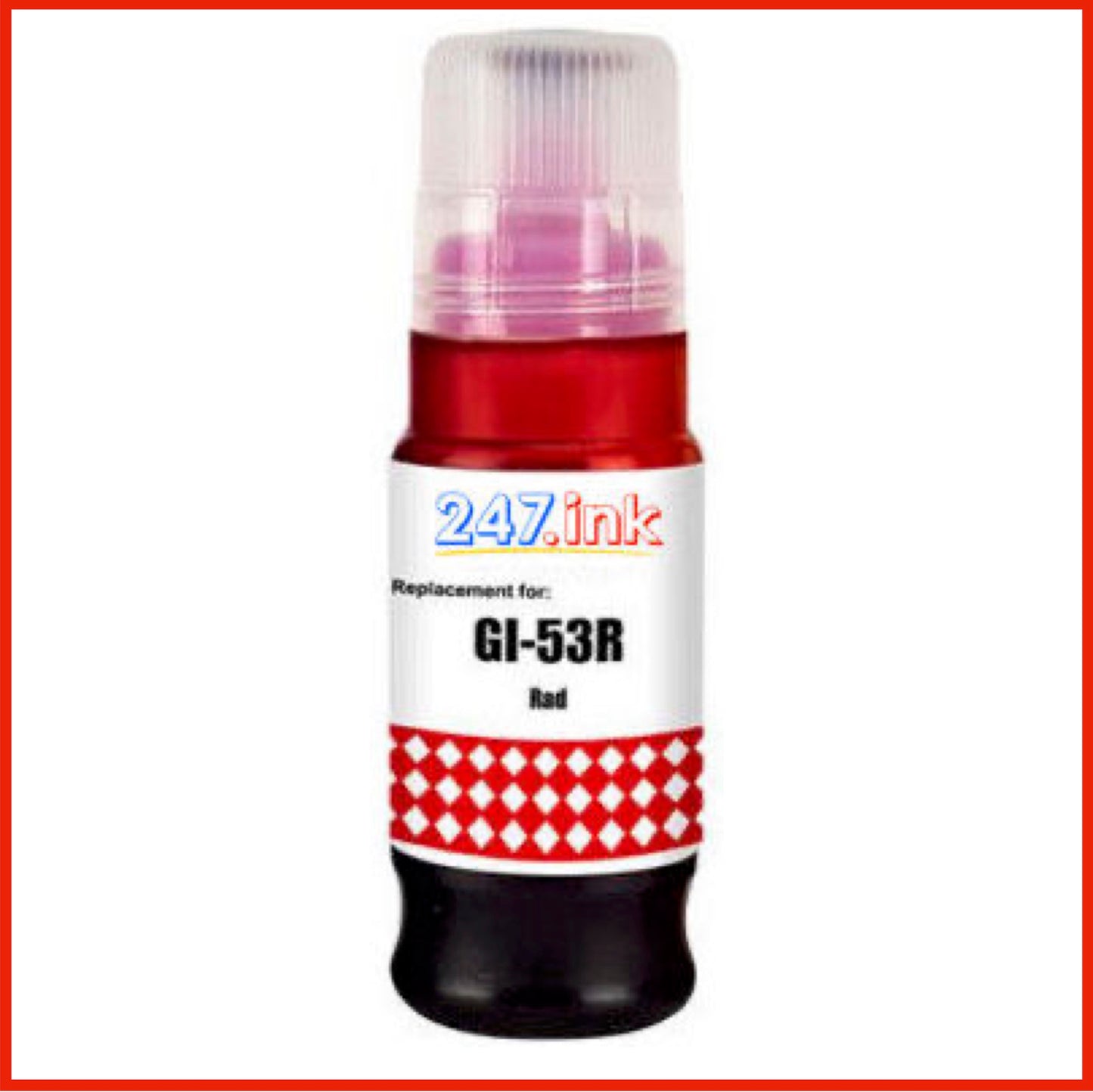 Compatible Red Ink Bottle for GI-53 Canon Pixma (70ml)