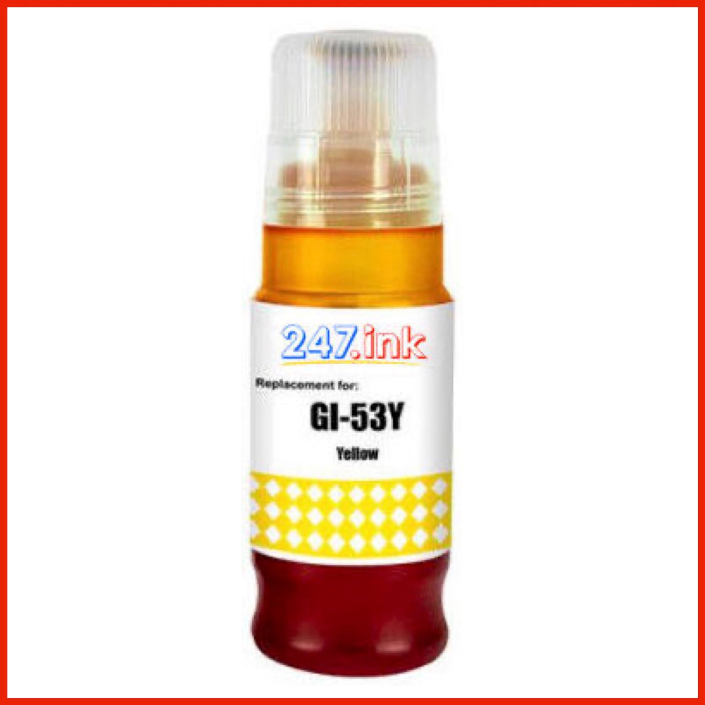 Compatible Yellow Ink Bottle for GI-53 Canon Pixma (70ml)