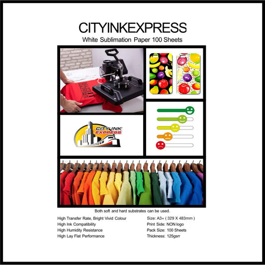 City Ink Express Sublimation Paper A3+ 125GSM (100 Sheets)