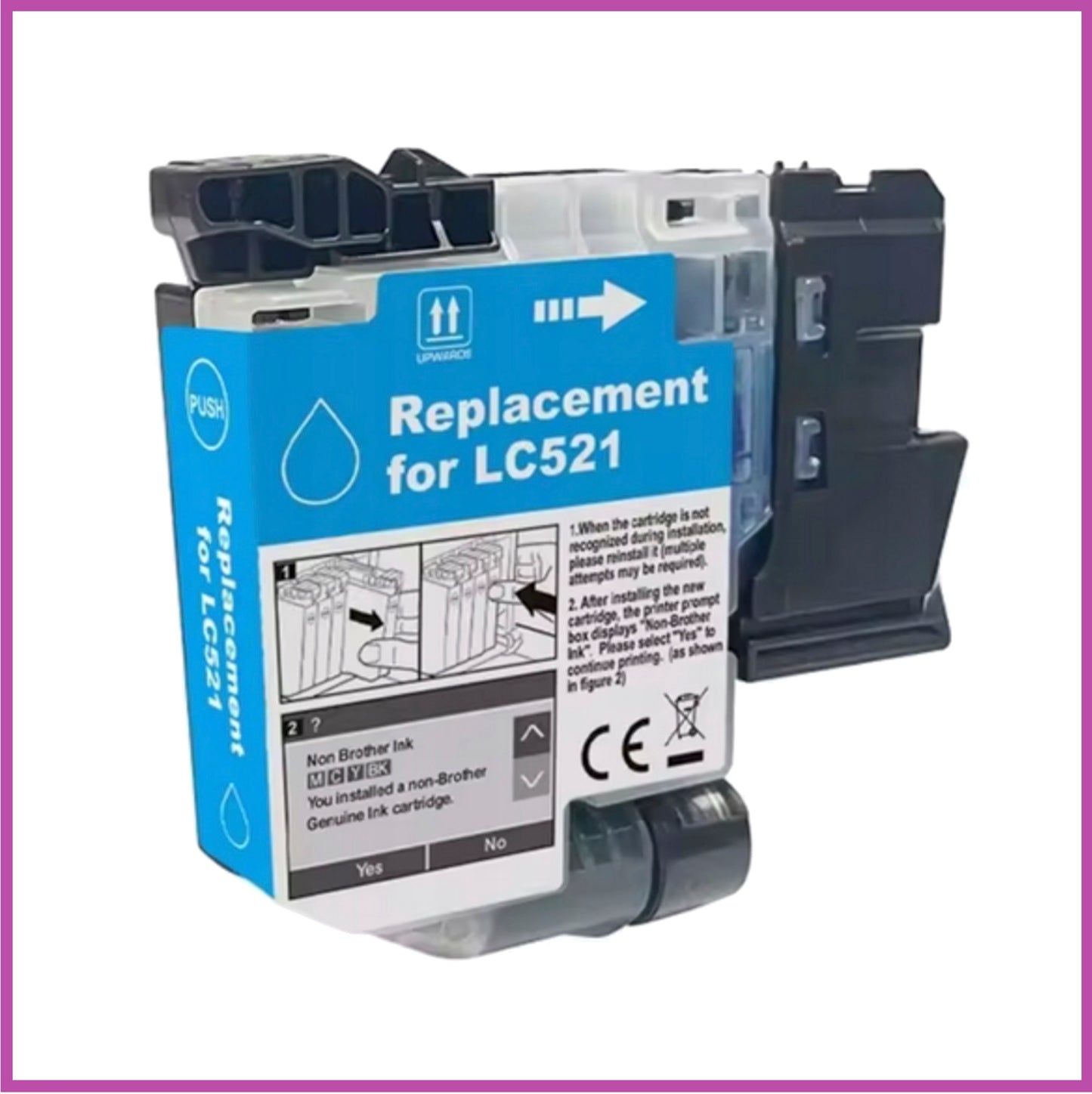 Compatible Brother 521 Ink Cartridges (Headphones)