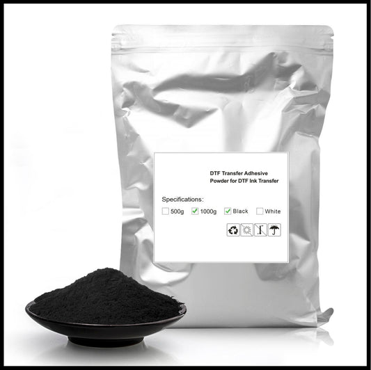 Black DTF Transfer Adhesive Powder for Ink Transfer (1kg)