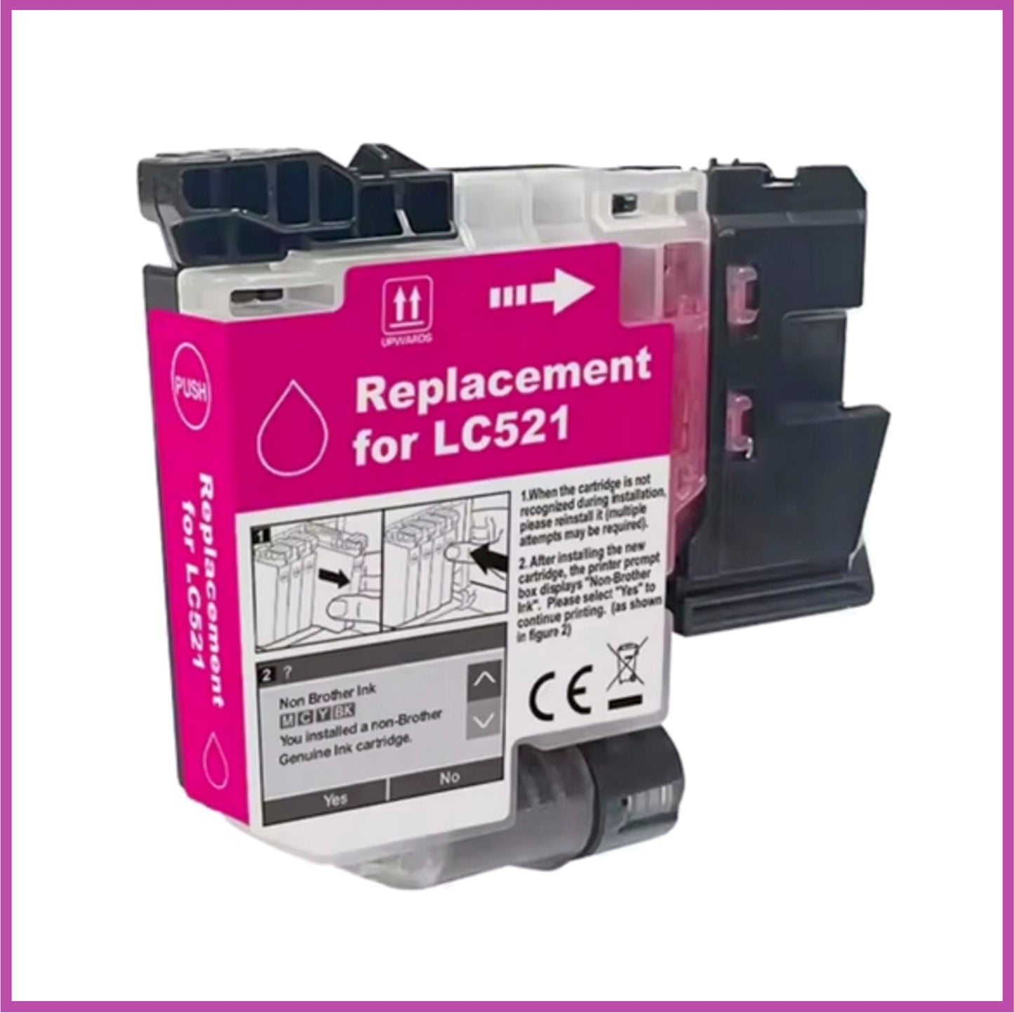Compatible Brother 521 Ink Cartridges (Headphones)