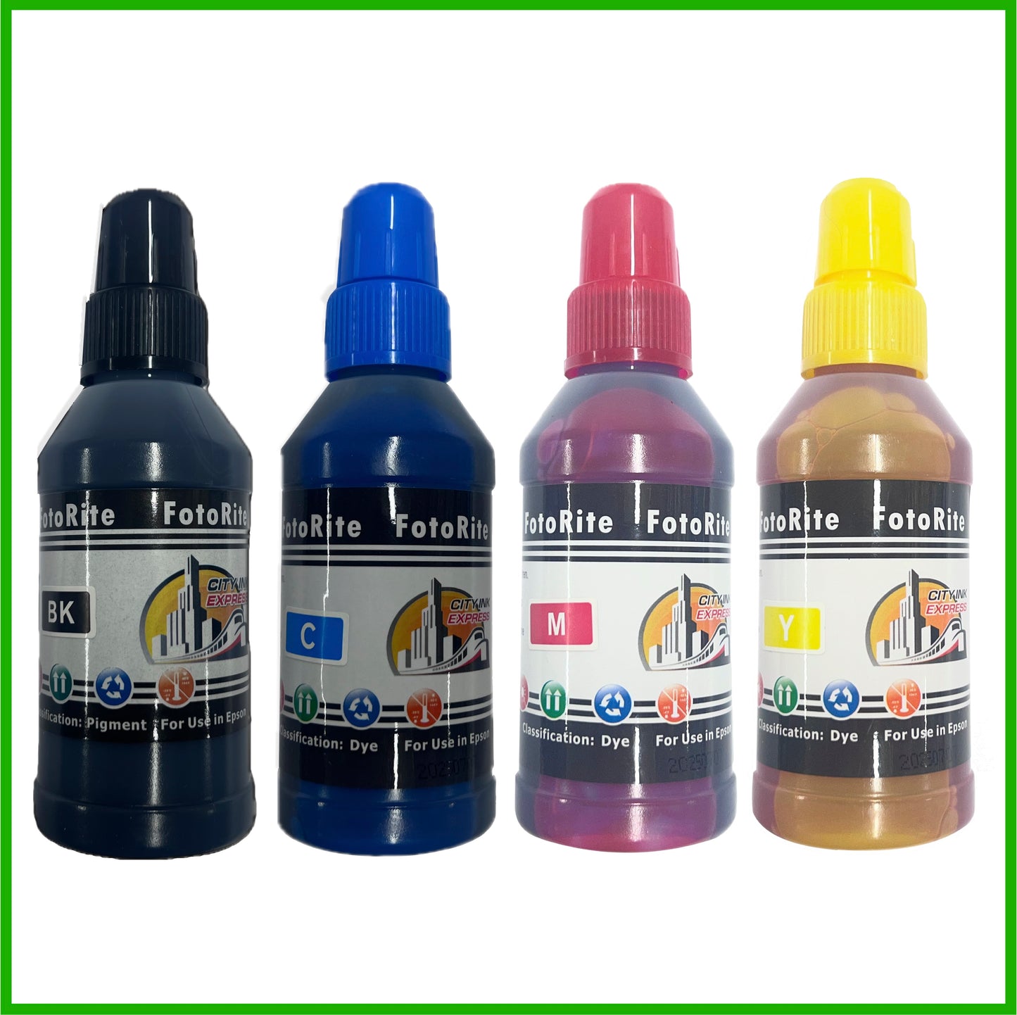 City Ink Express Ecotank Bottles For Epson Printers (100ml)