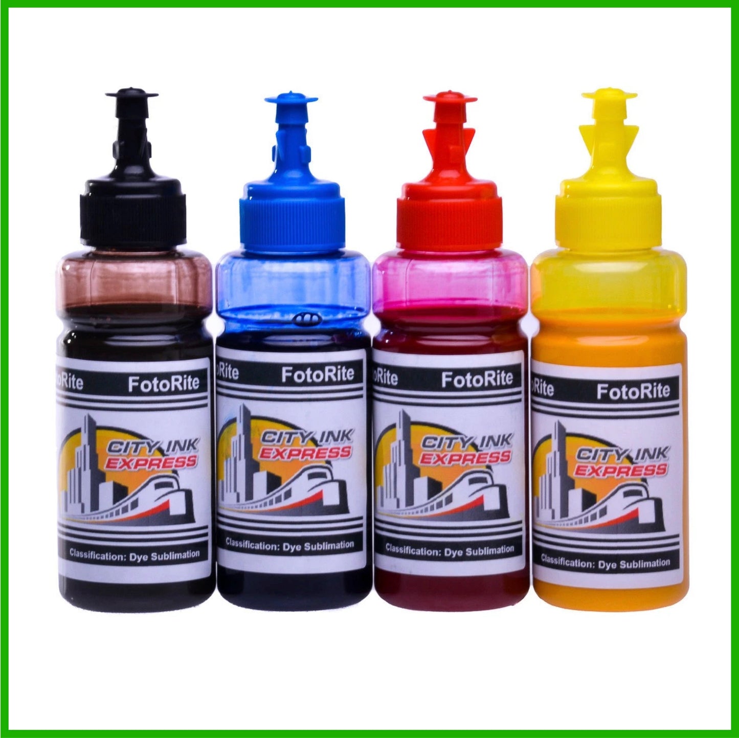 City Ink Express Sublimation Ink for Epson Printers (100ml bottles)