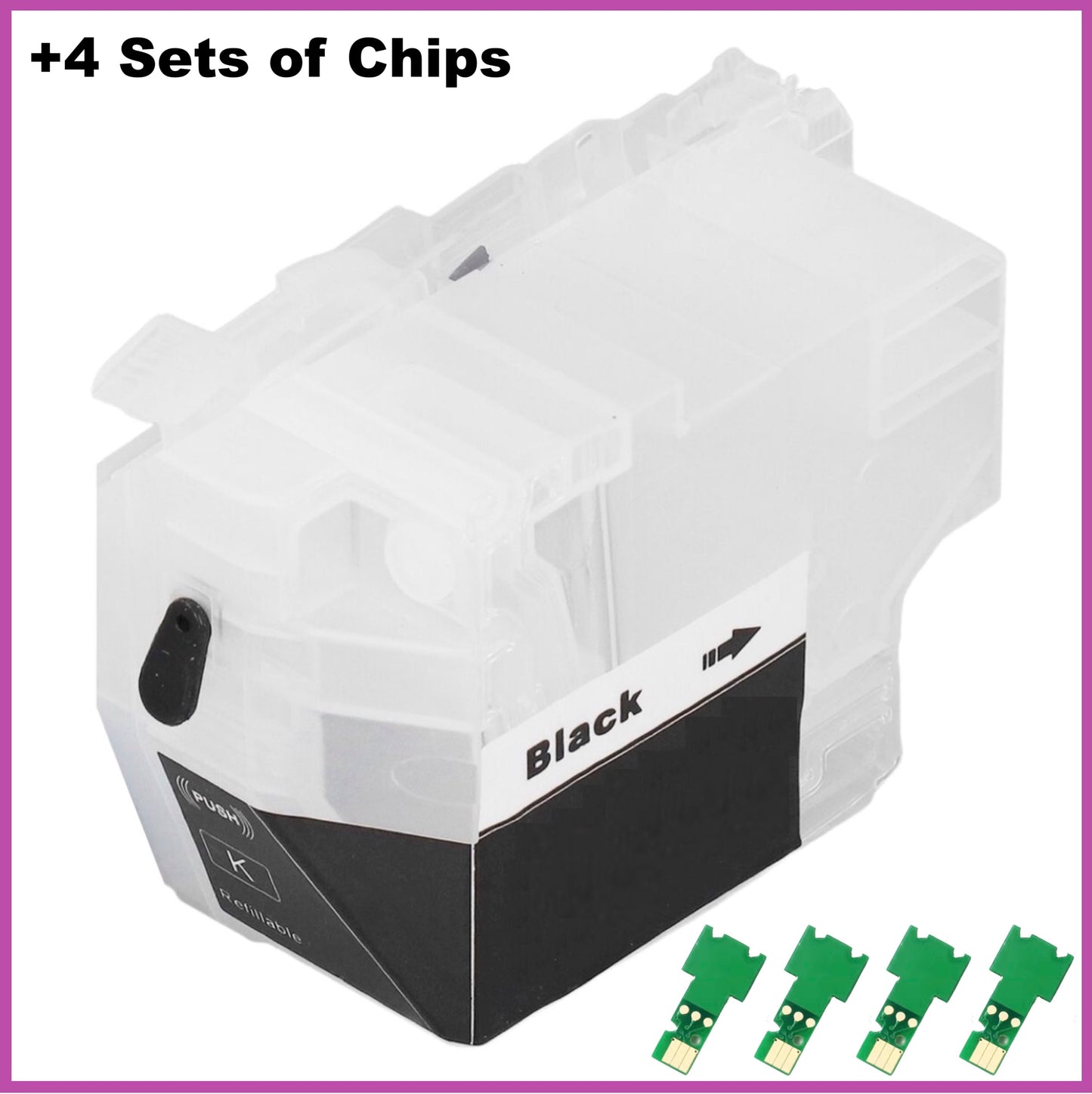 Refillable 422XL Cartridges for Brother