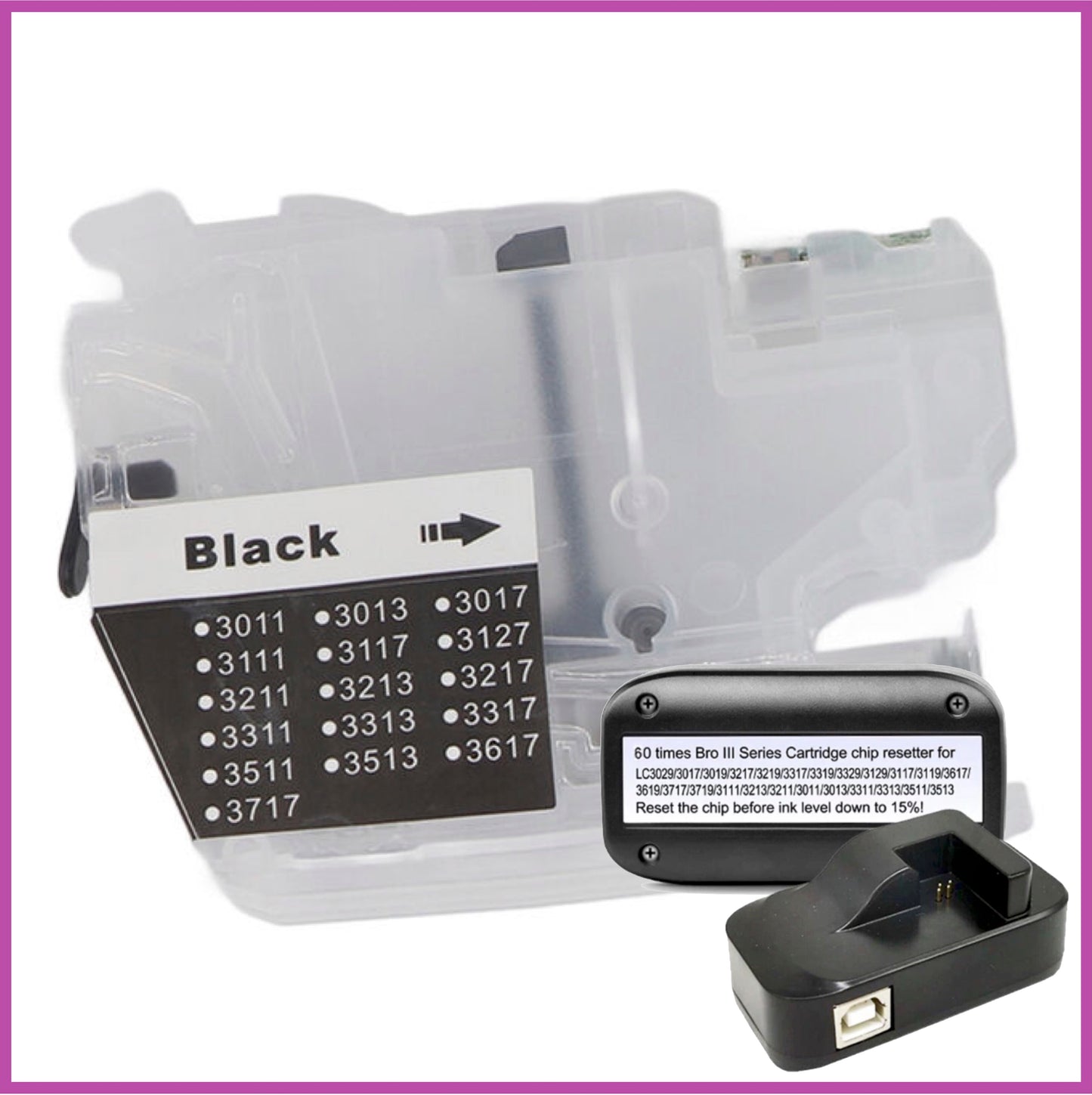 Refillable 3213XL Cartridges for Brother