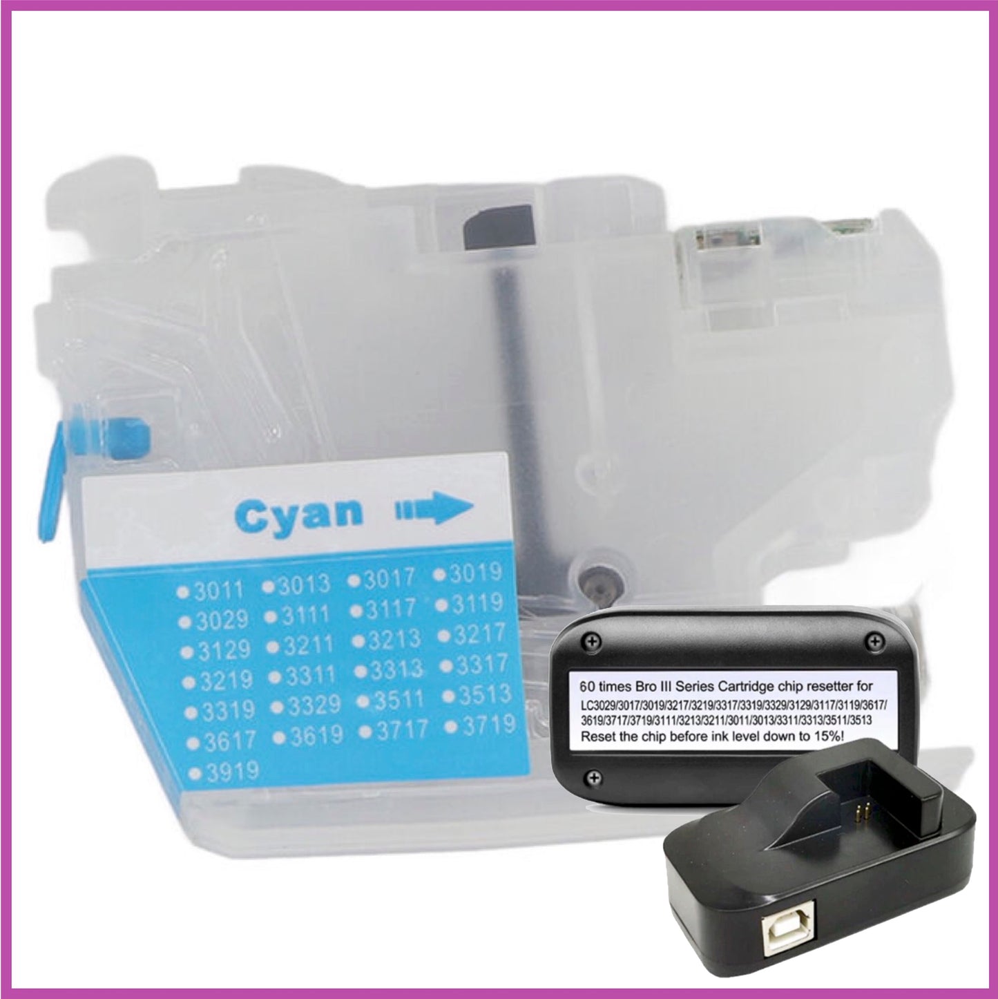 Refillable 3213XL Cartridges for Brother