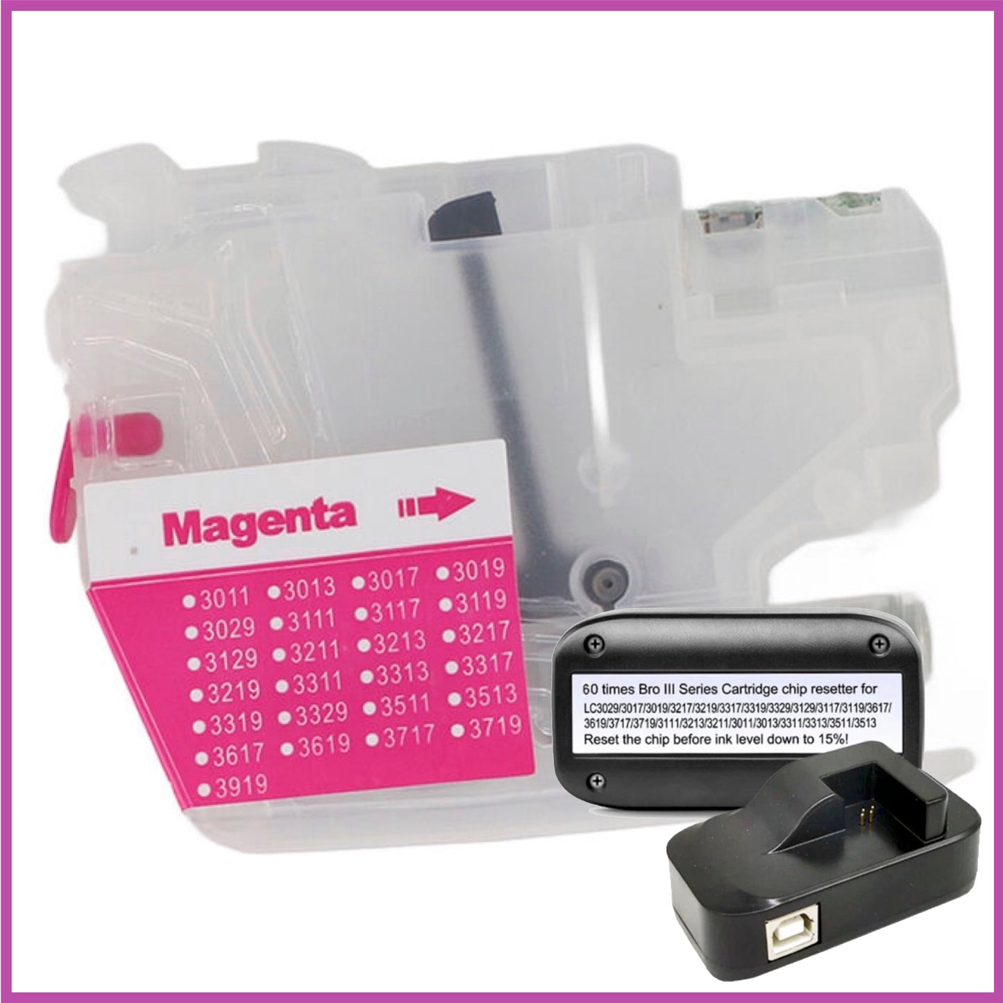 Refillable 3219XL Cartridges for Brother