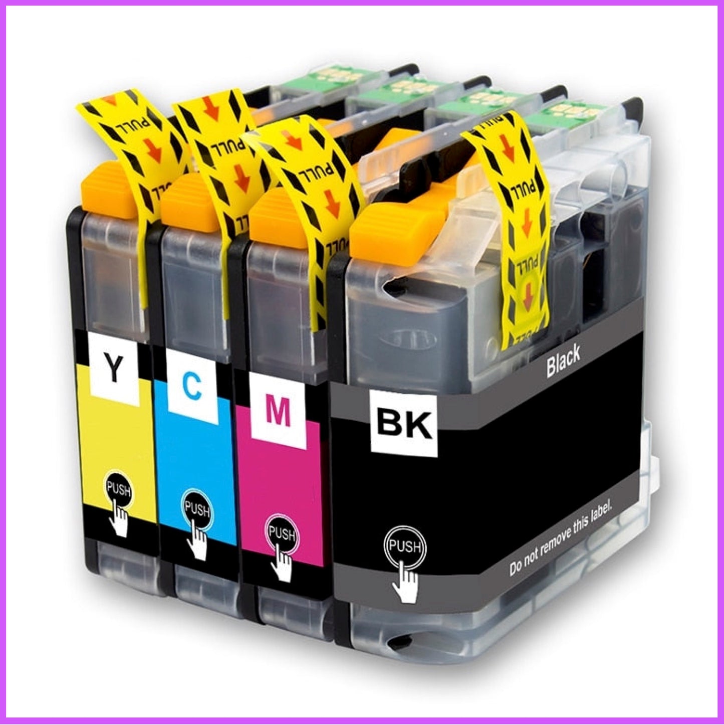 Compatible Brother 422 Multipack Ink Cartridges BK/C/M/Y (Compass)