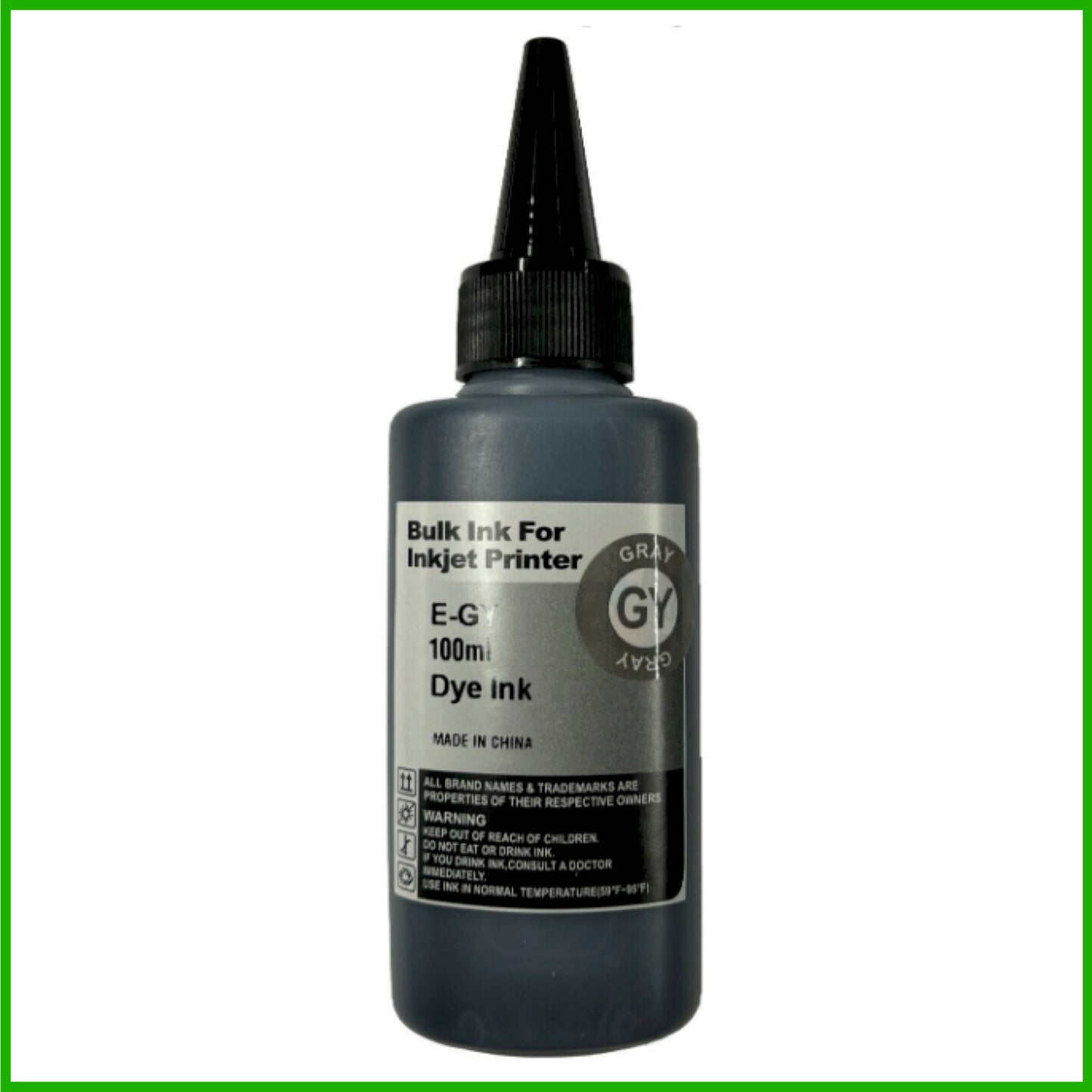 Universal Grey Refill Ink Bottle For Epson Printers (100ml)