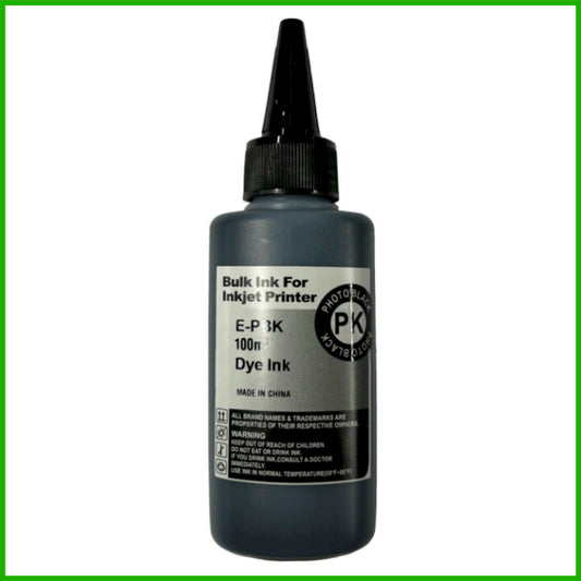 Universal Photo Black Refill Ink Bottle For Epson Printers (100ml)