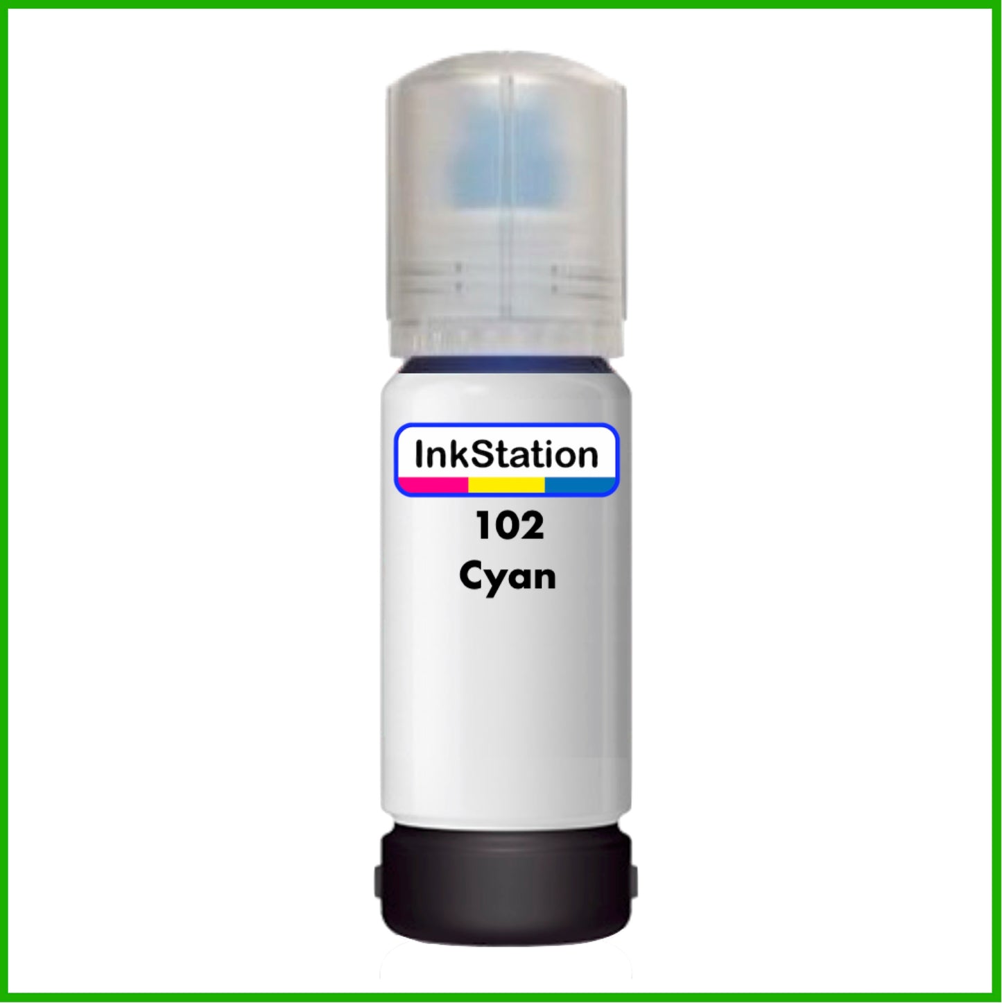 Compatible Cyan Ink Bottle for 102 Epson EcoTank (70ml)