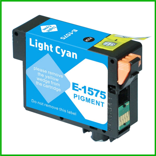 Compatible Epson 1575 Light Cyan T157 Ink Cartridge (Turtle)