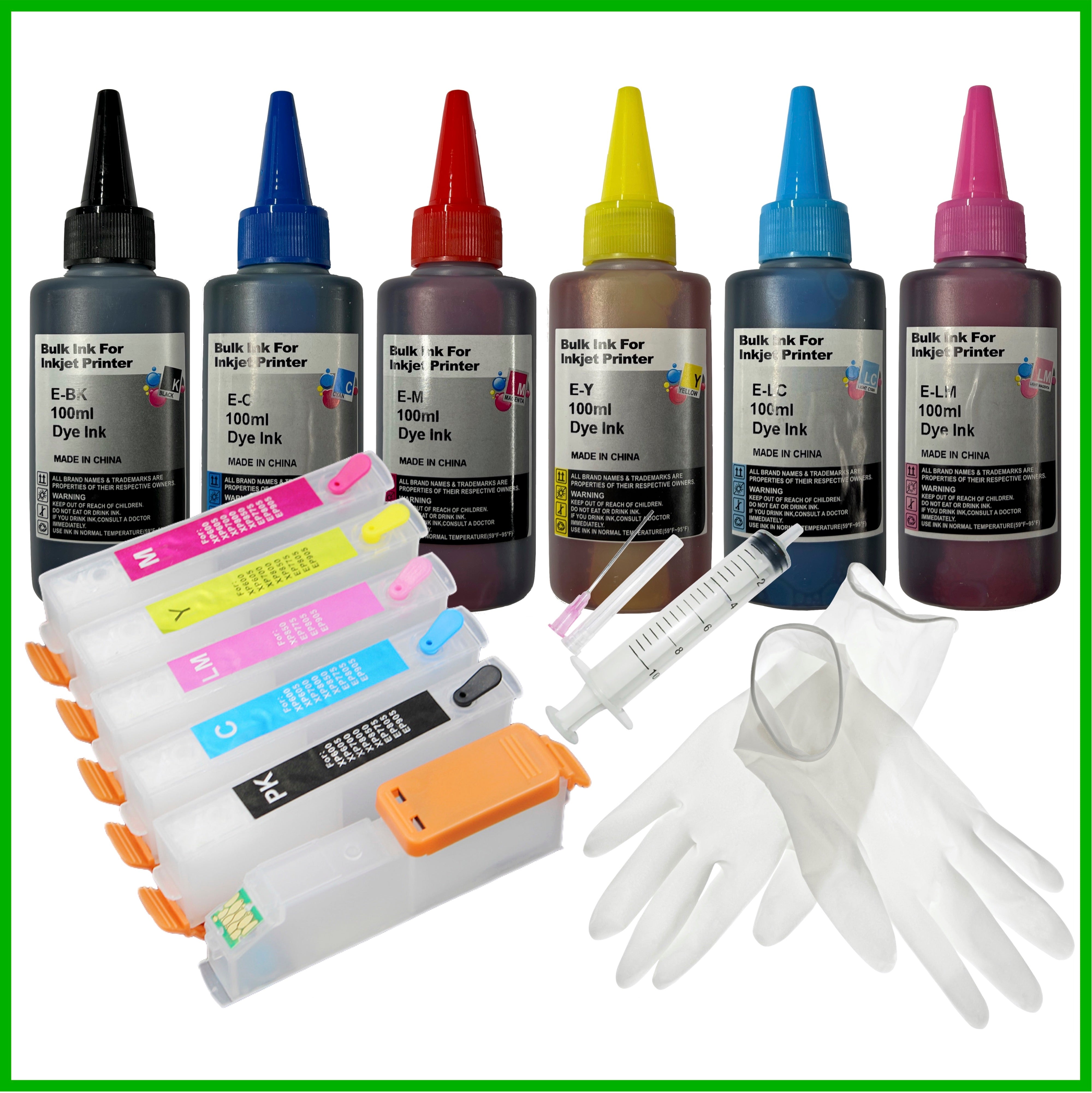 Refill Starter Kit - 24XL Cartridges with ARC Chip & Ink for Epson Exp ...