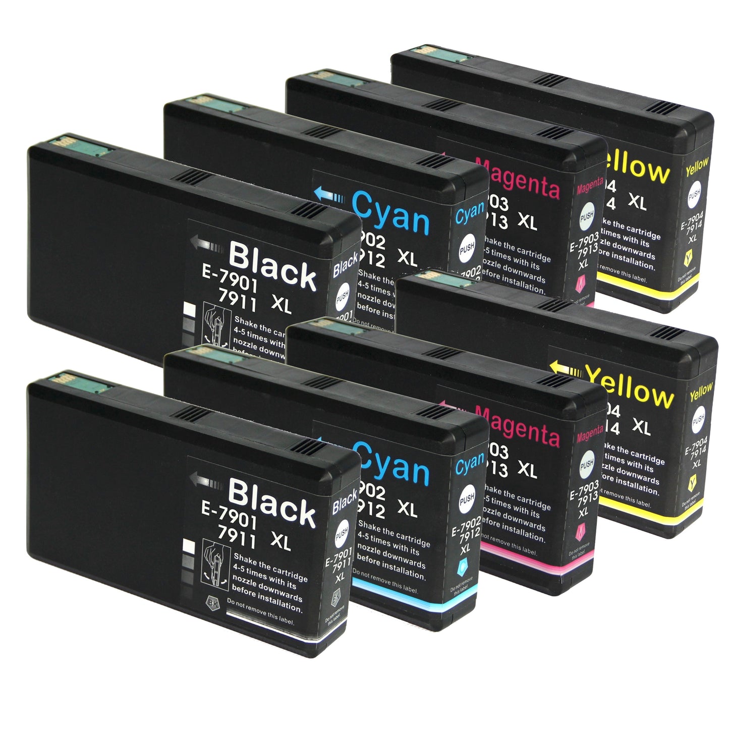 Compatible Epson 79XL Multipack x2 T7911/2/3/4 Ink Cartridge (Leaning Tower of Pisa) B/C/M/Y