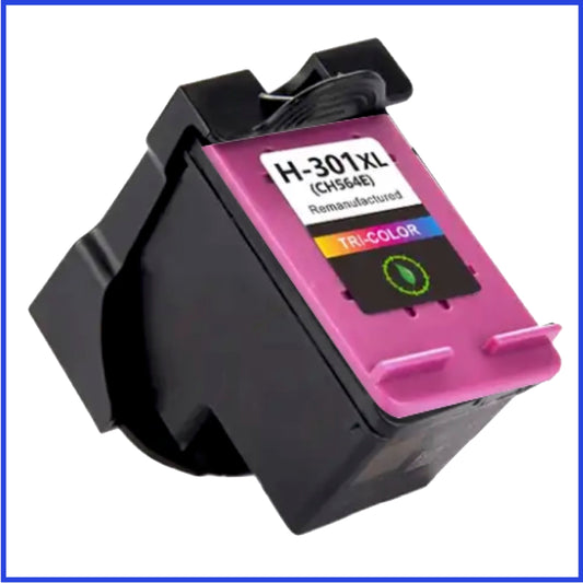 Remanufactured HP 301XL High Capacity Tri-Colour Ink Cartridge (Compatible Replacement)