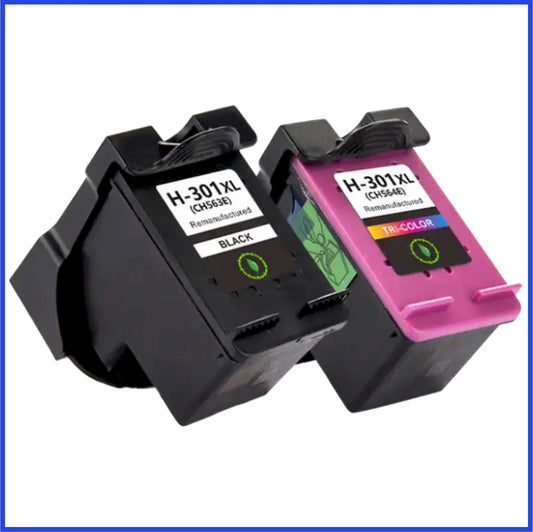 Remanufactured HP 301XL High Capacity Multipack of Ink Cartridge (Compatible Replacement)