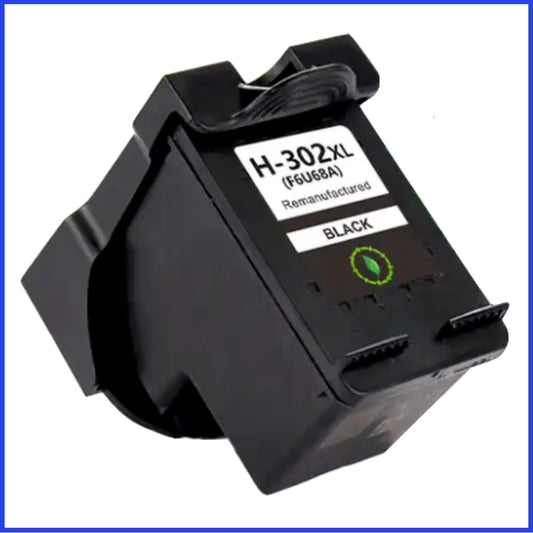 Remanufactured HP 302XL High Capacity Black Ink Cartridge (Compatible Replacement)